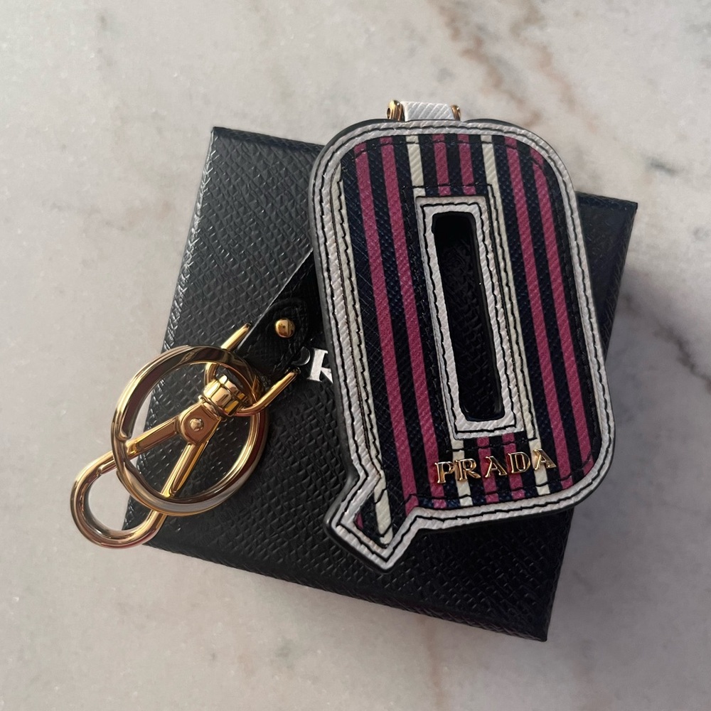 Prada Striped Key Holder